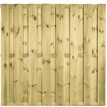 Grenen Scherm recht 15+3pl. 180x180cm